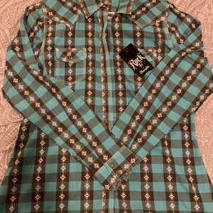 Wrangler Button Up Long Sleeve Shirt
